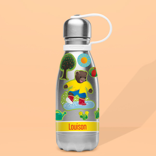 260 water bottle stickers gourde petit ours brun 01 1 1