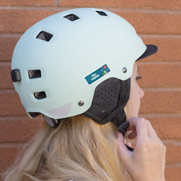 etiquetas personalizadas para capacete de bicicleta