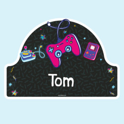 Adesivos personalizados para portas infantil - Gamepad