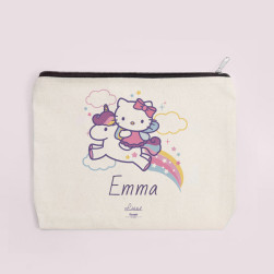 Pochete de tecido personalizada - Hello Kitty - Unicórnio